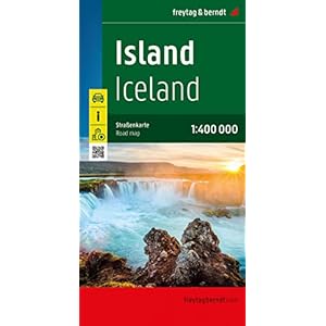 Island, Straßenkarte 1:400.000, freytag & berndt: AK 9702 Landkaart – Gevouwen Kaart, 6 april 2022