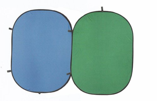 Ardinbir Photo Studio 5' x 7' 150x200cm Portable Two Sided Collapsible Pop up Blue & Green Background Backdrop Panel Screen