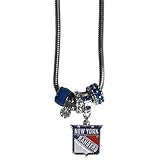 NHL New York Rangers Euro Bead Necklace, 18
