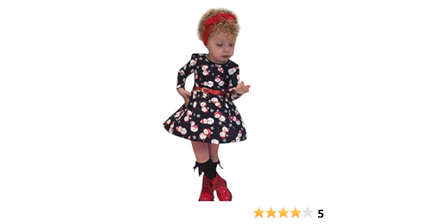Tenue De Noel Pour Bebe Fille Robe De Princesse Bonhomme De Neige 1 Amazon Ca Mode