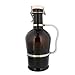G Francis Amber Glass Growler, 2 Liter (Half Gallon/64 oz) Beer Jug w/Swing Lid – Secondary Fermentation, Carbonation, Storage