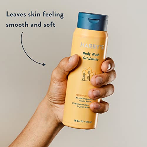 Harry's Body Wash for Men, Redwood, 16 Fl Oz (Pack of 4) Packaging