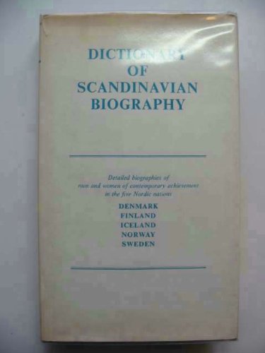 Dictionary of Scandinavian Biography by (Hardcover)