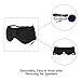 Sleepace Sleep Headphones Comfortable Washable Eye Mask w' Built-in Light & Thin Earphone for Sleep Sideways, Perfect for Air Travel, Relaxation, Meditation, Insomnia-Black S(20.87”~21.65”)
