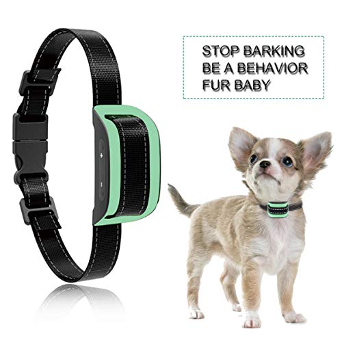 MASBRIL Dog Bark Collar – Upgrade 2019 Safe No Bark Control Device for Tiny Small Medium Dog-Stop Barking by Sound and Vibration- No Shock Human Way-Best Choice for Dog Lovers