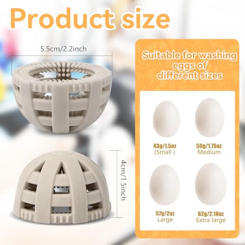 Egg Wash Brush Silicone Egg Brush for Cleaning Fresh Eggs, Reusable Cleaning Tools for Egg