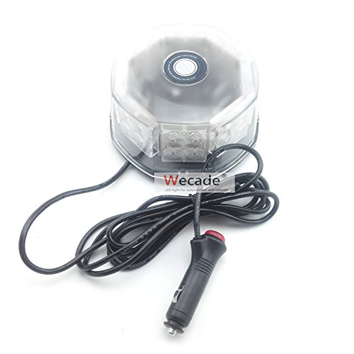 Wecade 32 LED Truck Vehicle Car Roof Top Flash Strobe Emergency Warning Hazard Warning Light (Red)