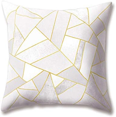 Hengjiang Soft Plush Nordic Style Cushion Covers Green Pink White Black Grey Geometric Printing 18x18/45x45cm Throw Soft Plain Pillow Cases For Home Sofa Bed Decorative