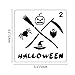 8 Pack Halloween DIY Decorative Stencils Set Halloween Stencils for Painting on Wood,Airbrush and Walls Art