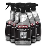 Weiman Stainless Steel Cleaner and Polish - 22 Ounce (6 Pack) - Protects Appliances from Fingerprints and Leaves a Streak-Free Shine for Refrigerator Dishwasher Oven Grill etc