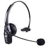 Bluetooth Headset V5.0, Pro Wireless Headset with Noise Canceling Mic for Cell Phone Trucker Engineers Business Home Office