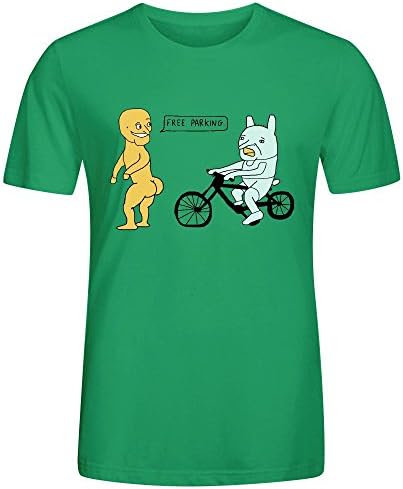 Yellow Naked Man And Green Creature T Shirts For Men Green