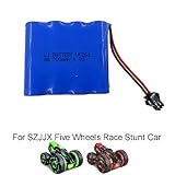 SZJJX RC Car Rechargeable Battery Nickel-cadmium Battery Ni-Cd AA 700mAh 4.8V High Capacity Battery Pack for SZJJX Five Wheels Race Stunt Car, SZJJX R/C Bigfoot SUV