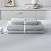 LIFETOWN 100% Jersey Knit Cotton Duvet Cover Set T-Shirt Feel Bedding Set Ultra Soft Wrinkle-Free (Grey, King)