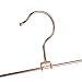 Amber Home 5 Pack Rose Copper Gold Metal Pants Hangers With Adjustable Clips for Skirts, Jeans, Trousers - Heavy Duty