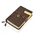 Refillable Handmade Traveler's Notebook, Leather Travel Journal Notebook Vintage Notebook for Men & Women, Perfect for Writing, Gifts, Travelers, Small Size 5.3
