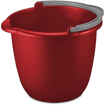 STERILITE 11205812 10QT RED Spout Pail, 10 Quart
