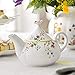 Villeroy & Boch Awakening Teapot with Spring Motif, Premium Porcelain, 21 x 14.5 x 14 cm, White, Colourful, 21x14,5x14