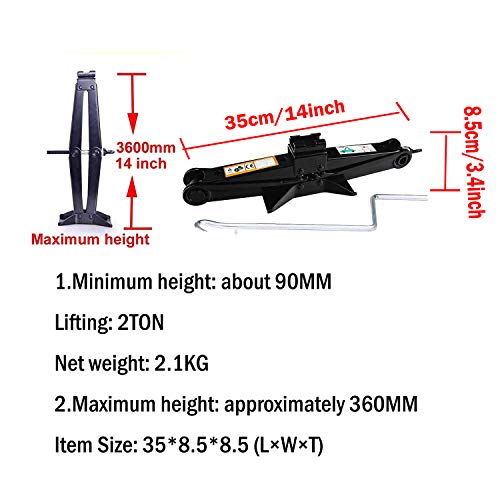 Spare Tire Tool Kit and 2 Ton Scissor Jack for Ford F150 2004 to 2014