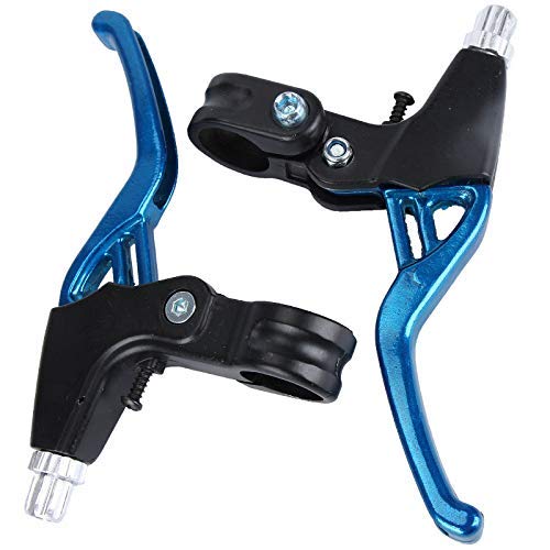 ASEOK Bicycle Brake Handle Mountain Road Bike Brake Lever Handlebar Universal Brakes For Bikes,Aluminum Alloy Bicycle Brake 2.2cm Diameter One Pair (BLUE)
