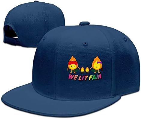 Sakanpo LIT Family Flat Visor Baseball Cap, Designed Snapback Hat Natural