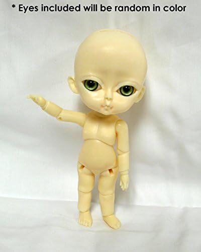 Hujoo Cojoo Apricot Blank 12cm Vinyl Ball Jointed Doll with Random Eyes
