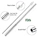 [Updated] 4 Pack Portable Collapsible Reusable Straws - Telescopic Stainless Steel Metal Travel Straw Drinking with Case, Cleaning Brush and Keychain, by Huameilong(Sliver, Black, Blue,Red)