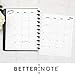 BetterNote 2026 Monthly Calendar Refill with Tabbed Dividers for Discbound Notebooks, Index Tabs, Disc, Pages Fit Happy Planner, Circa Levenger, Arc, TUL, IWP, Talia (Whimsy, 11-Disc, 8.5