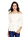 SheIn Women's Off Shoulder Scallop Trim Blouse Top