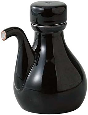 Saikai Pottery Japanese Hasami-yaki Porcelain Pot for Soy Sauce Black 71759