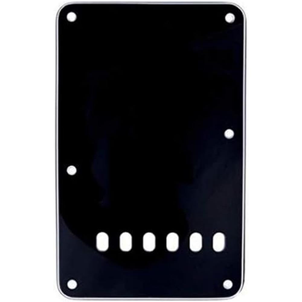 Fender® Stratocaster® Vintage Style Tremolo Backplate Tremolo Compartment Cover for Strat® 3-Ply Colour: Black