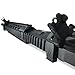 TACTICON 45 Degree Offset Flip Up Iron Sights for Rifle Includes Front Sight Adjustment Tool | Rapid Transition Backup Front and Rear Iron Sight BUIS Set Picatinny Rail and Weaver Rails