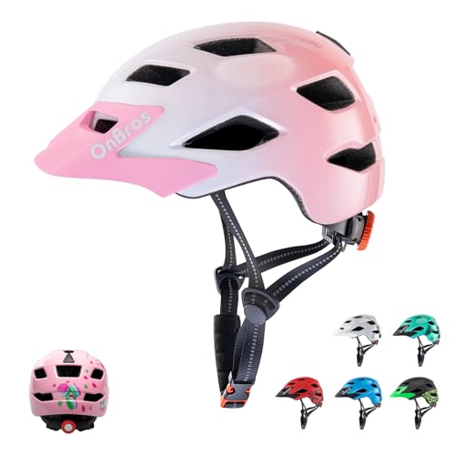OnBros Kinder Fahrradhelm 5-14 Jahre Fahrradhelm Kinder für Mädchen und Jungen Skater Kinderhelm und Fahrradhelm Kinder für Pedalboard,Kinderfahrradhe