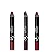 Golden Rose Creamy Matte Lipstick Crayon 3-Piece Set, Dark Set