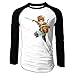 MEGGE Oceanhorn Game Monster Men Shoulder Long Sleeve T Black S