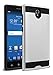 ZTE ZMAX 2 Case, Kaesar [Slim Fit] [Shock Absorption] [Impact Resistant] [Heavy Duty] Brushed Metal Texture Hybrid Dual Layer Slim Protector Case Cover for ZTE ZMAX 2 - Silver
