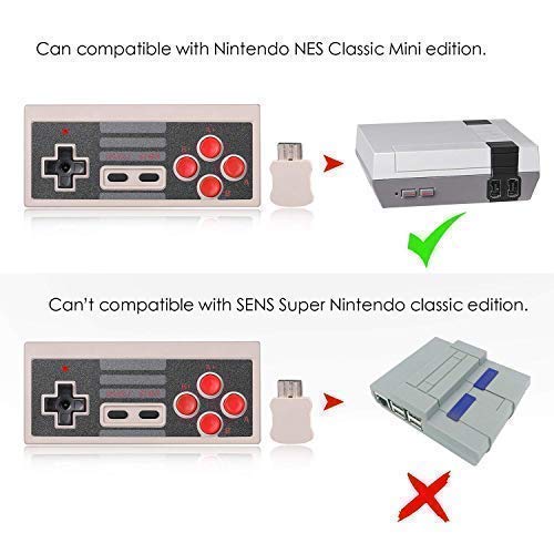 image for Hosukko Wireless Controller Generic for Nintendo Nes Classic Edition M