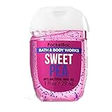 Bath Body Works Sweet Pea Pocketbac Gel 1 Ounce Older Square Style Bottle Design