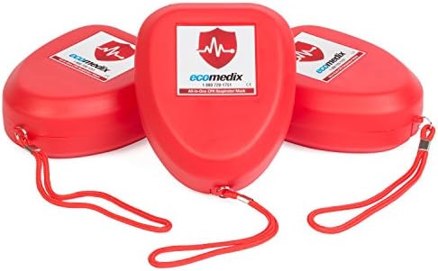 3 CPR MASKS in Hard Case (Pack of 3)