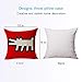 Kingla Home Square Cotton Linen Decorative Throw Pillow Covers 18 X 18 Inch Graffiti-Art Printing Pillowcase Zippered Couch Cushion Covers