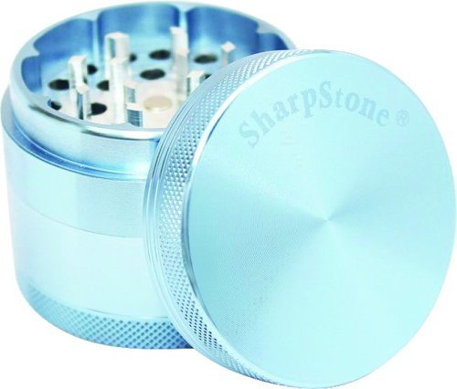 SHARPSTONE HARD TOP GRINDER 4 PIECE 2.2" CHROME BLUE PACK OF 1 - Thumbnail 6