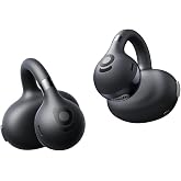 Baseus Bass BC1 Open Ear Earbuds Clip-On Headphones, Open-Ring Comfort with Tri-Curve Snug Clip, Powerful Sound with SuperBass, 4-Mic Clear Calls, IP55 Waterproof, 38H Playtime, Lightweight