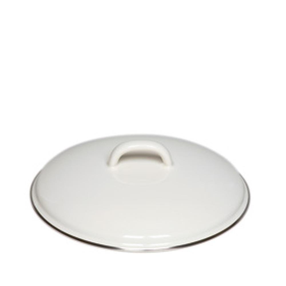 Riess Classic - Cover with Chrome Edge, Diameter-20 cm White
