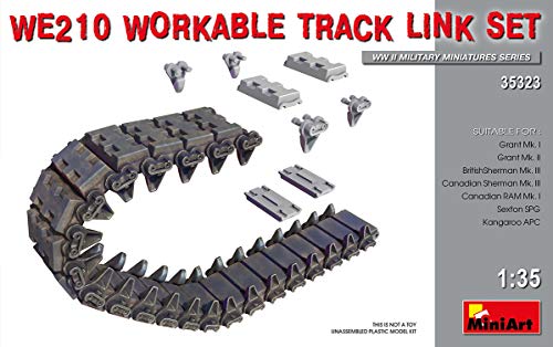 MiniArt 35323 1/35 Scale WE210 Tank Workable Track Link Set - Plastic Tank Accessories Model Building Kit - Thumbnail 3