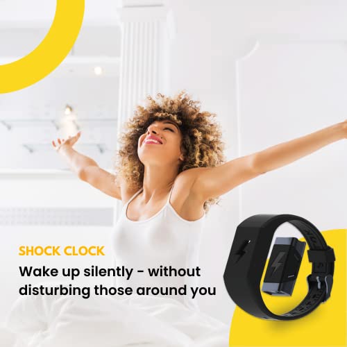Shock Clock The Ultimate Silent Alarm for Heavy Sleepers, Hard of