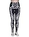 Robotic Leggings Bionic Robo Robot Leg Black Halloween Pants for Women Medium