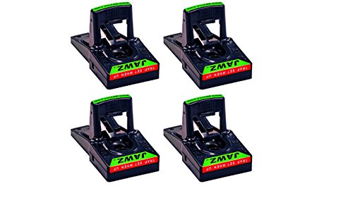 (Pack of 4) JT Eaton 410 Jawz Large Plastic Rat Trap with High Tension Spring for Solid or Liquid Bait (Pack of 4) JT Eaton 410 Jawz Large Plastic Rat Trap with High Tension Spring for Solid or Liquid Bait