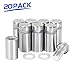 Stainless Steel Wall Mount Glass Standoff Holder Screw Nails Advertising Nails, Brushed Finish (12mmx25mm) 20 Pcs
