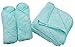 SINLAND Microfiber Face Cloths Reusable Makeup Remover Washcloths Super Soft and Absorbent Fingertip Face Towels for Sensitive Skin Women 12 x 12 Inch 6 Pack