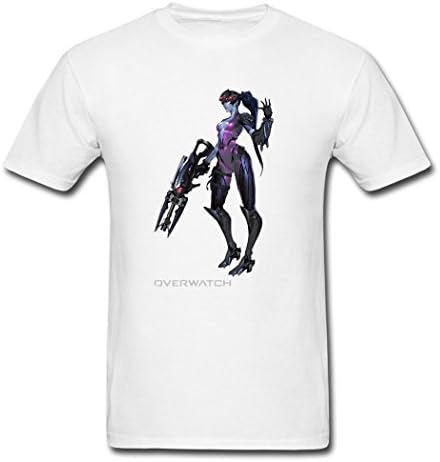 AneSwing Overwatch Sexy Widowmaker Fashion White Men T Shirt X-Large